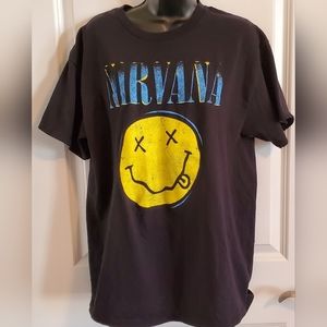 NIRVANA Mens Large Short Sleeve Tee Shirt